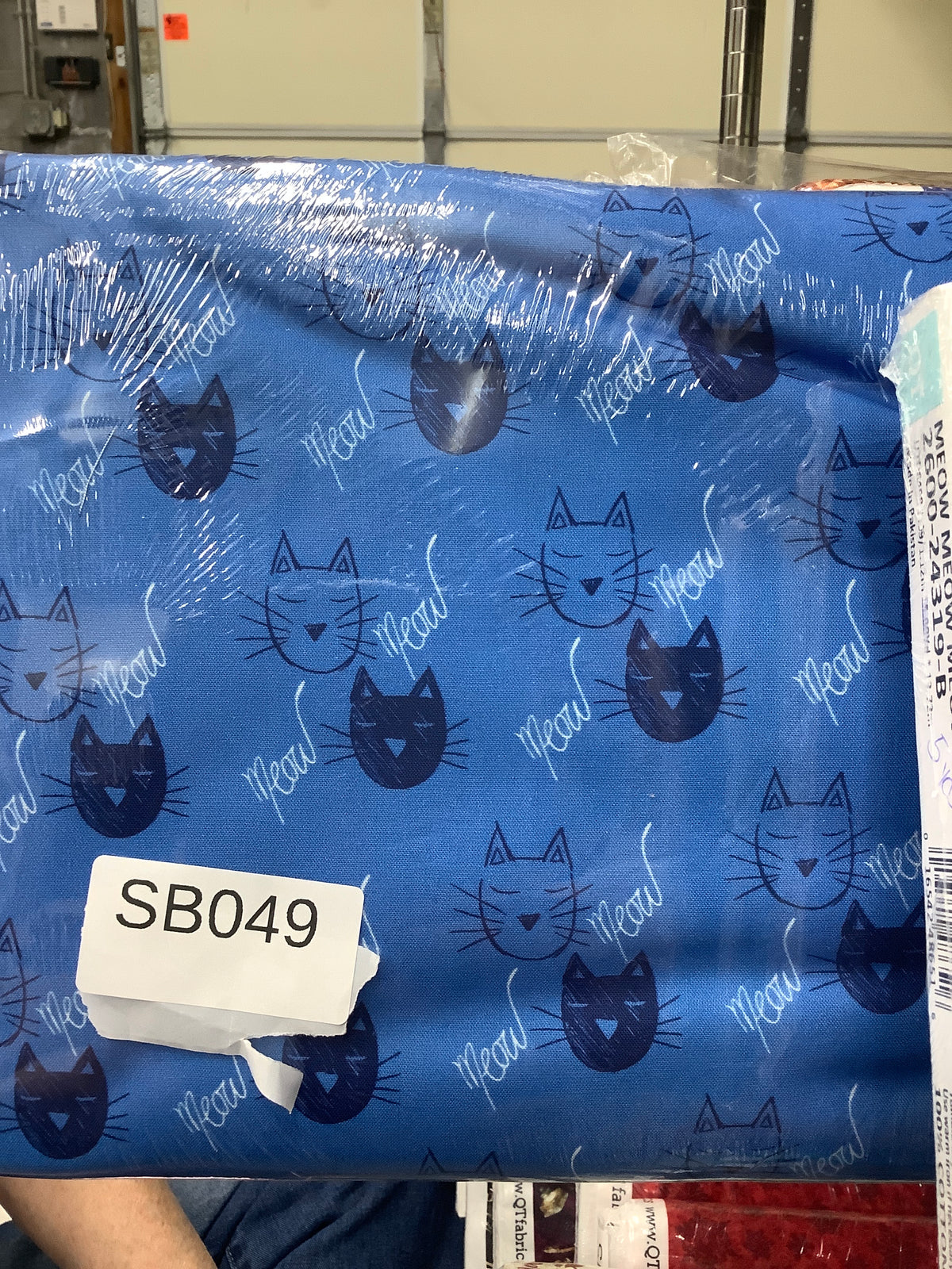 Meow Meow Meow cat quilting fabric short bolt 5 yards A