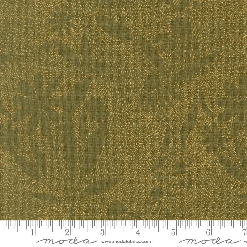 Ladybug Whimsy eggshell outlines florals metallic fabric yardage