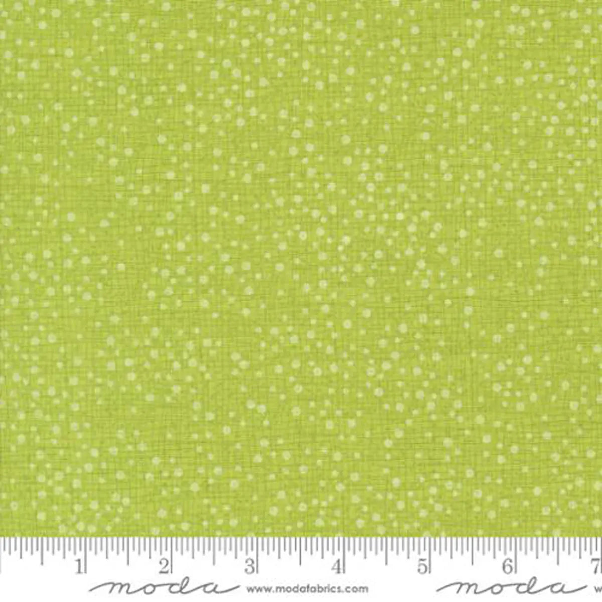 Dotty Thatched Lime Fabric Yardage