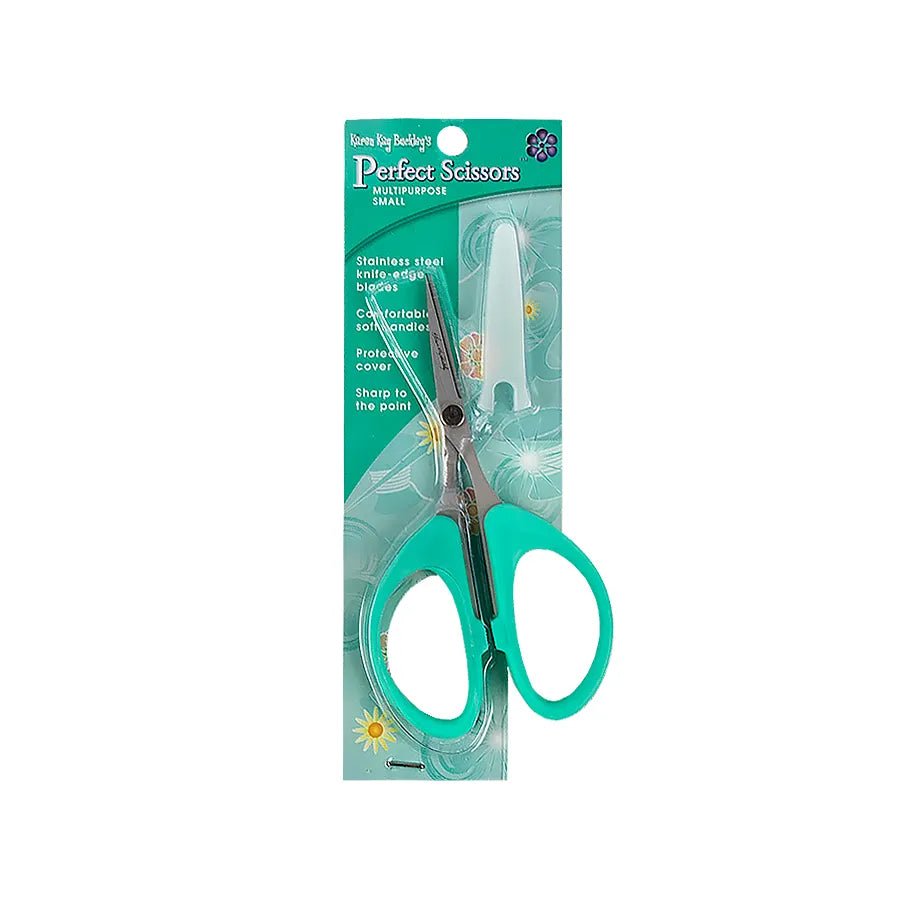 Perfect Scissors Teal 4-3/16in Small Knife-Edge Multipurpose Blades - image 2 - fabric cutting scissors for quilting