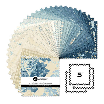 Special Delivery 5 inch squares precut quilting fabric bundle