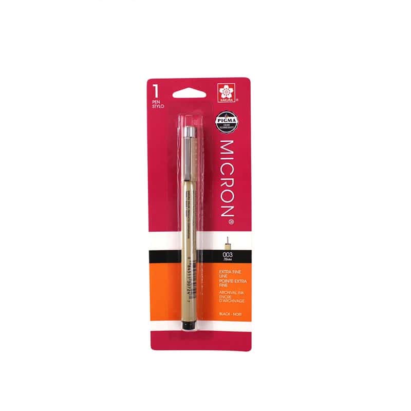 Pigma Micron Pen Black .15mm Size 03 - image 1 - quilting supply from Quilted Joy