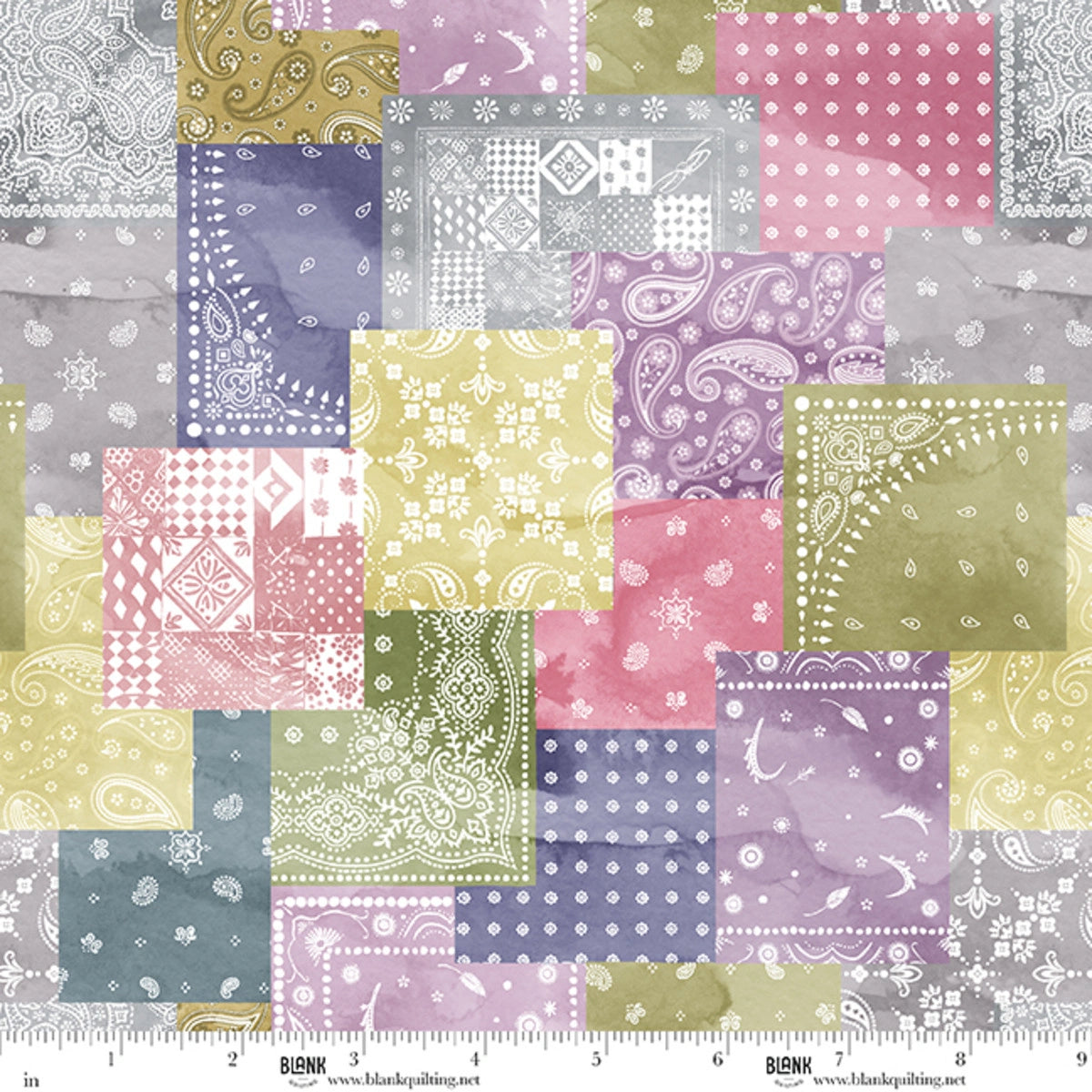 Deja Moo scrappy bandana fabric yardage quilting cotton