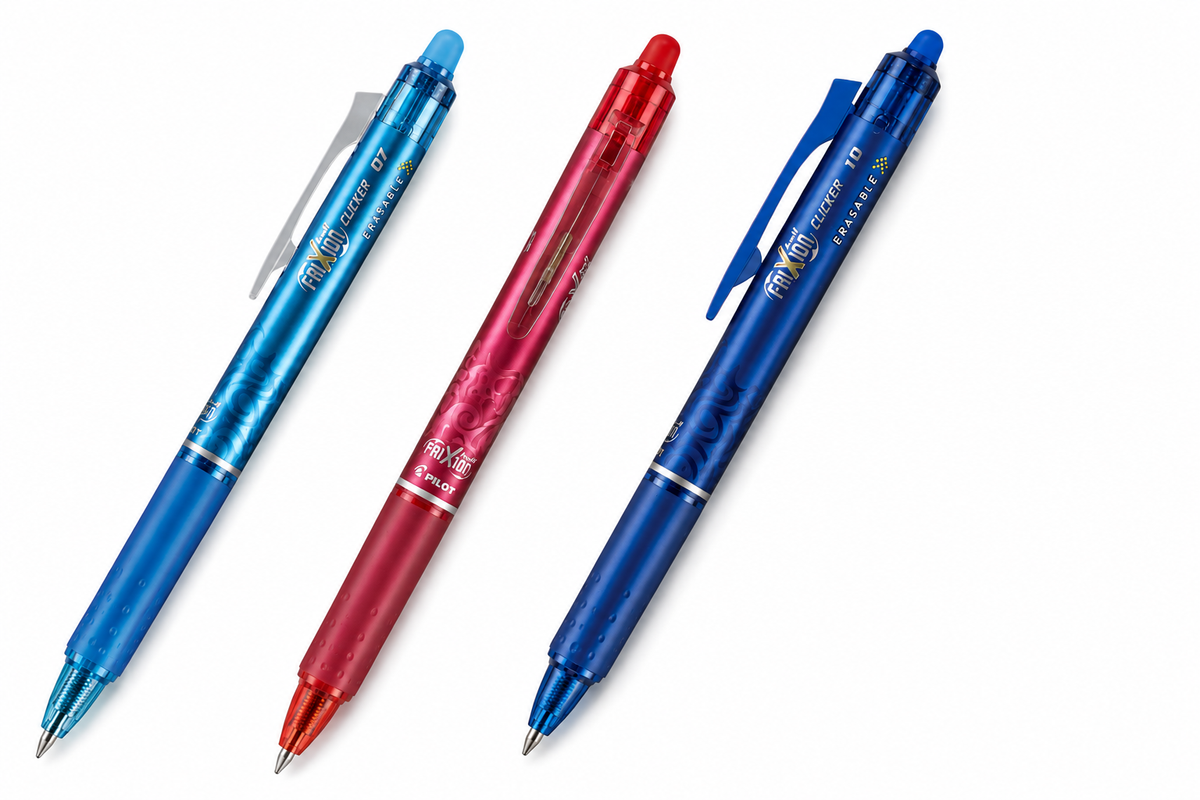 Pilot FriXion Clicker 0.7mm retractable erasable gel pen for quilting