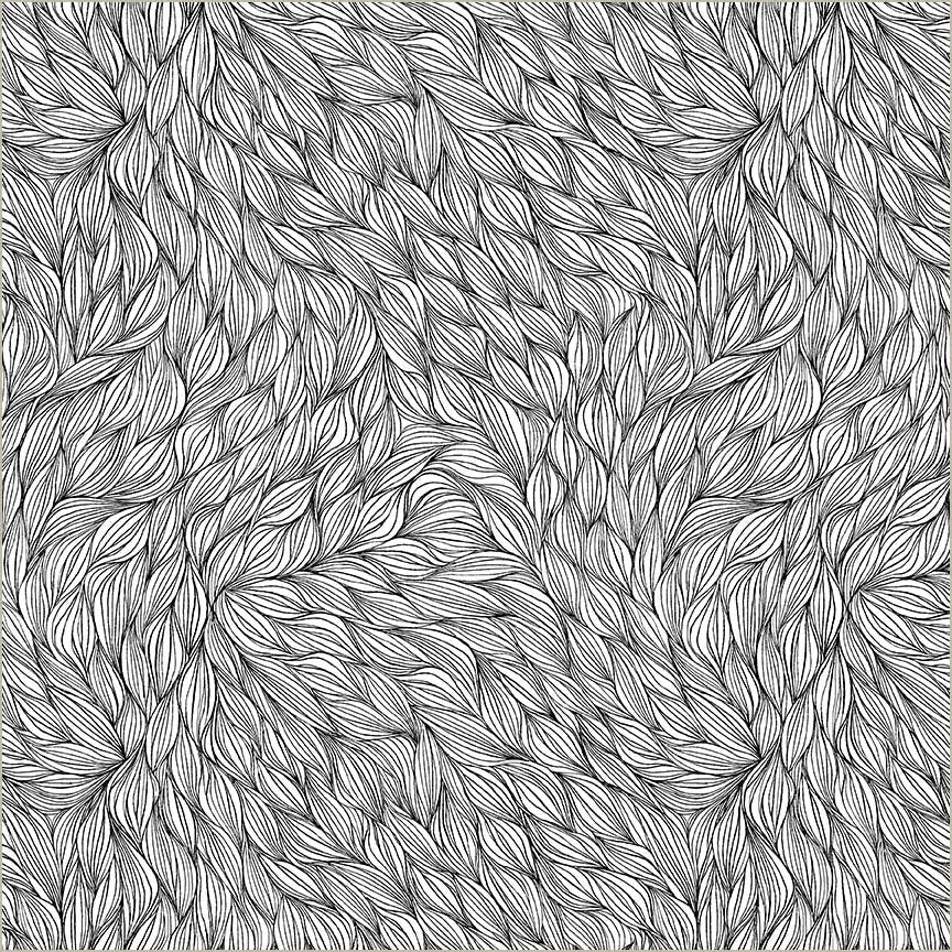 Pen and Petal Black on White Rhythm Fabric Yardage - quilt fabric for sewing and quilting projects