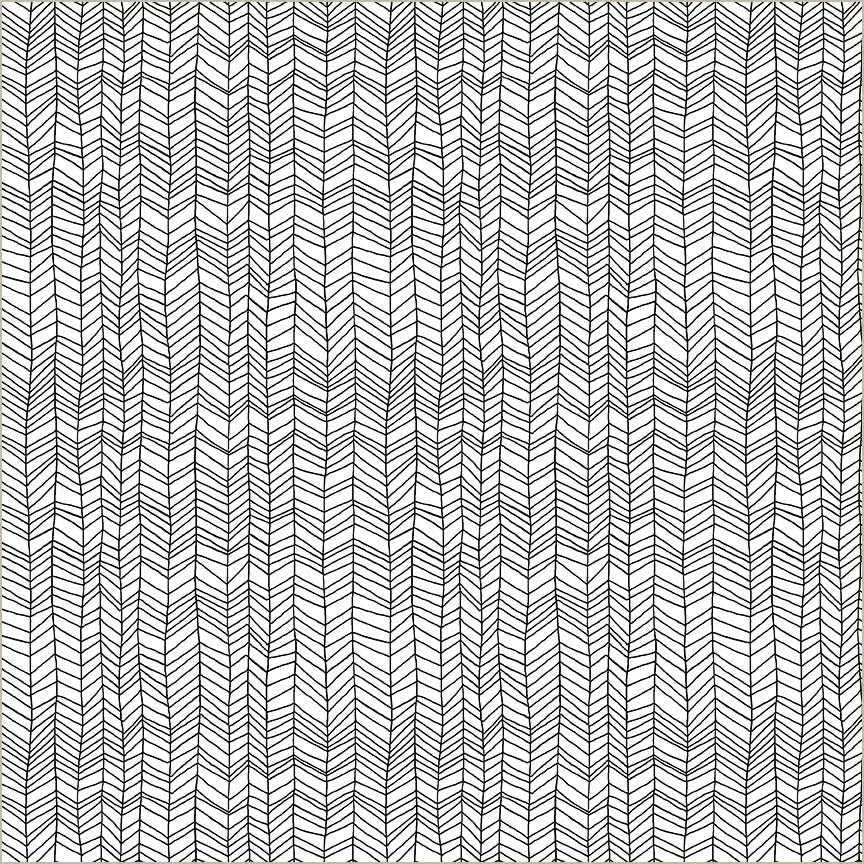 Pen and Petal White Herringbone Fabric Yardage