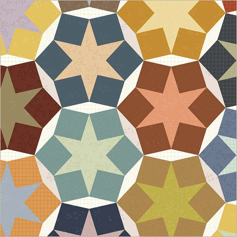 Chunky Chicken Backing Kit Stellar Dawn - wide quilt backing fabric for longarm quilting