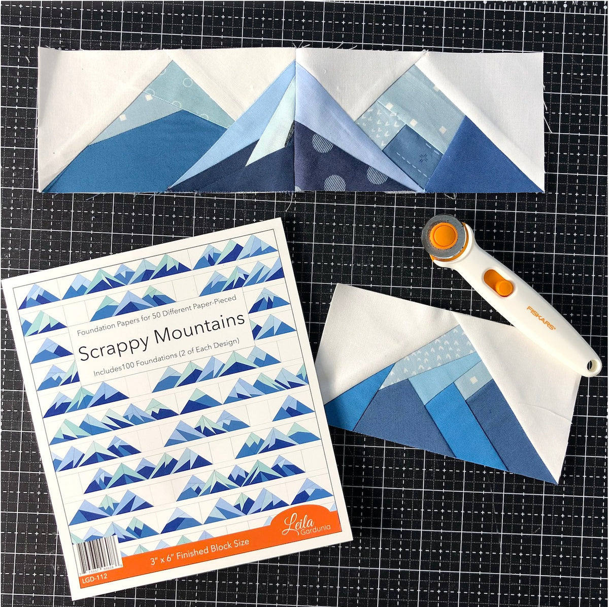 Scrappy Mountains Foundation Paper Piecing Pad - image 1 - quilting supply from Quilted Joy