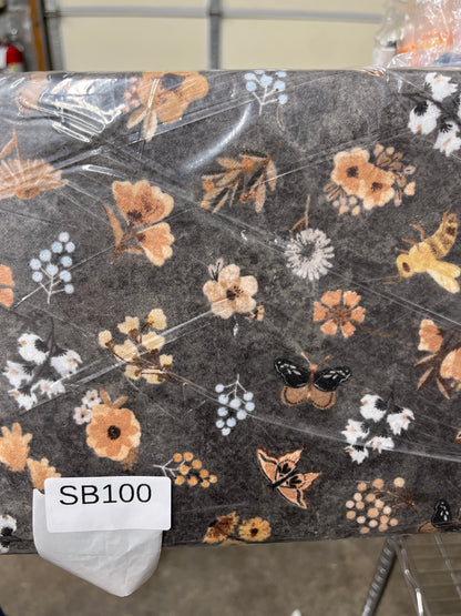 Bear Hugs Flannel Flowers and Insects quilting fabric short bolt A