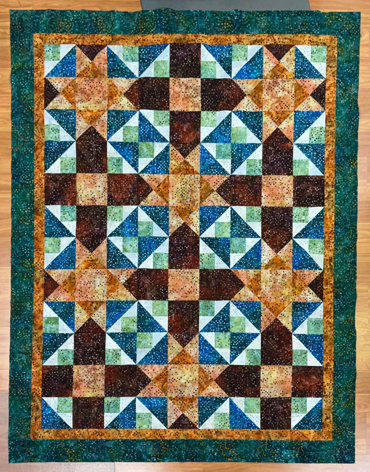 Luau Torches Mystery Five-0 Quilt Pattern - image 2 - quilting pattern with step-by-step instructions