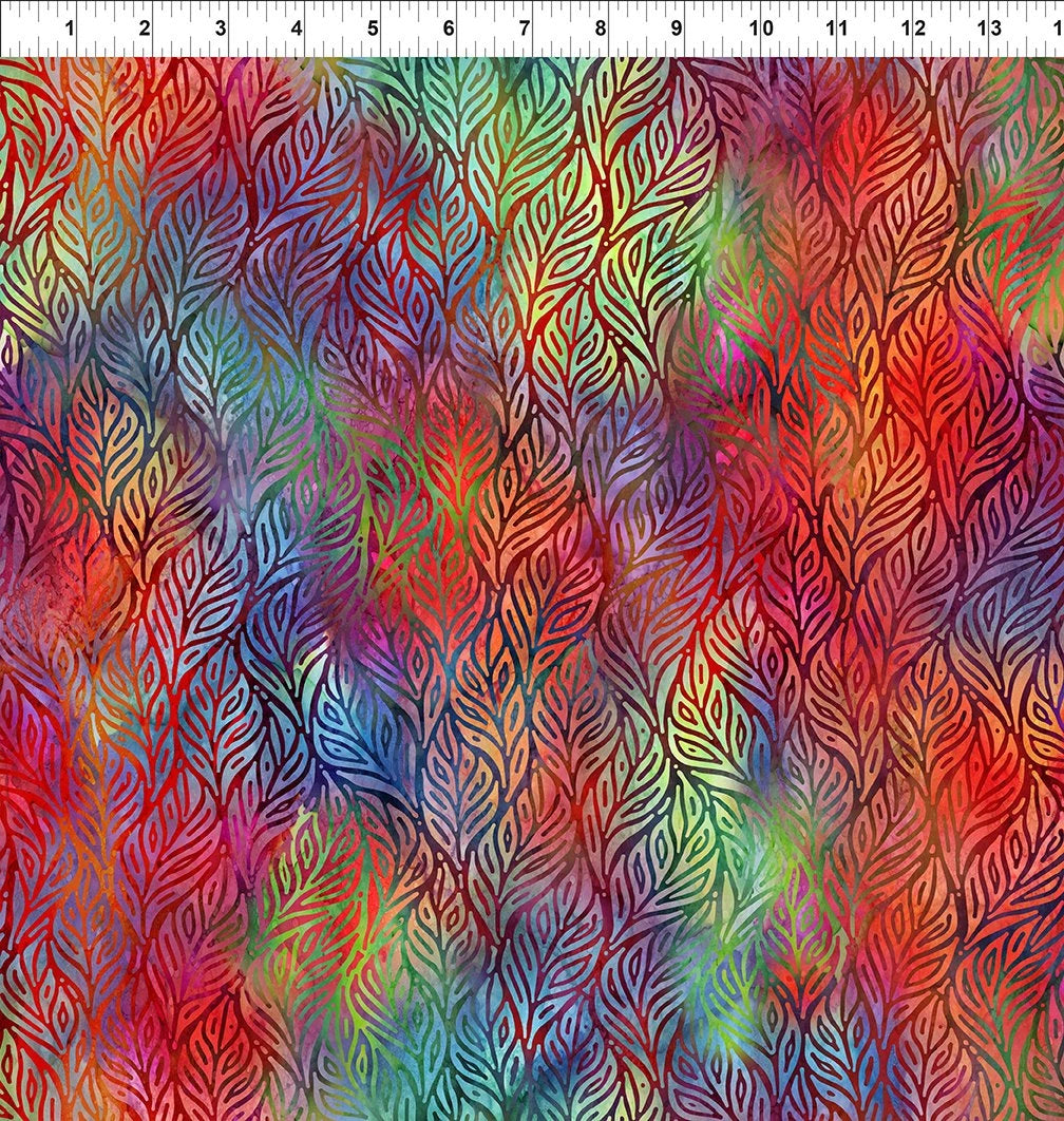 Impressions Multi Leaves Fabric Yardage