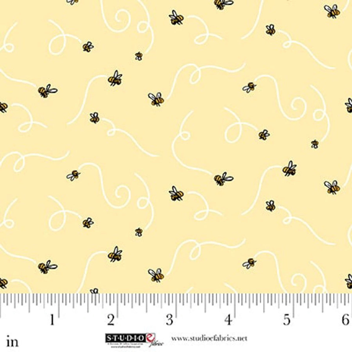 Classic Winnie Bees Fabric Yardage