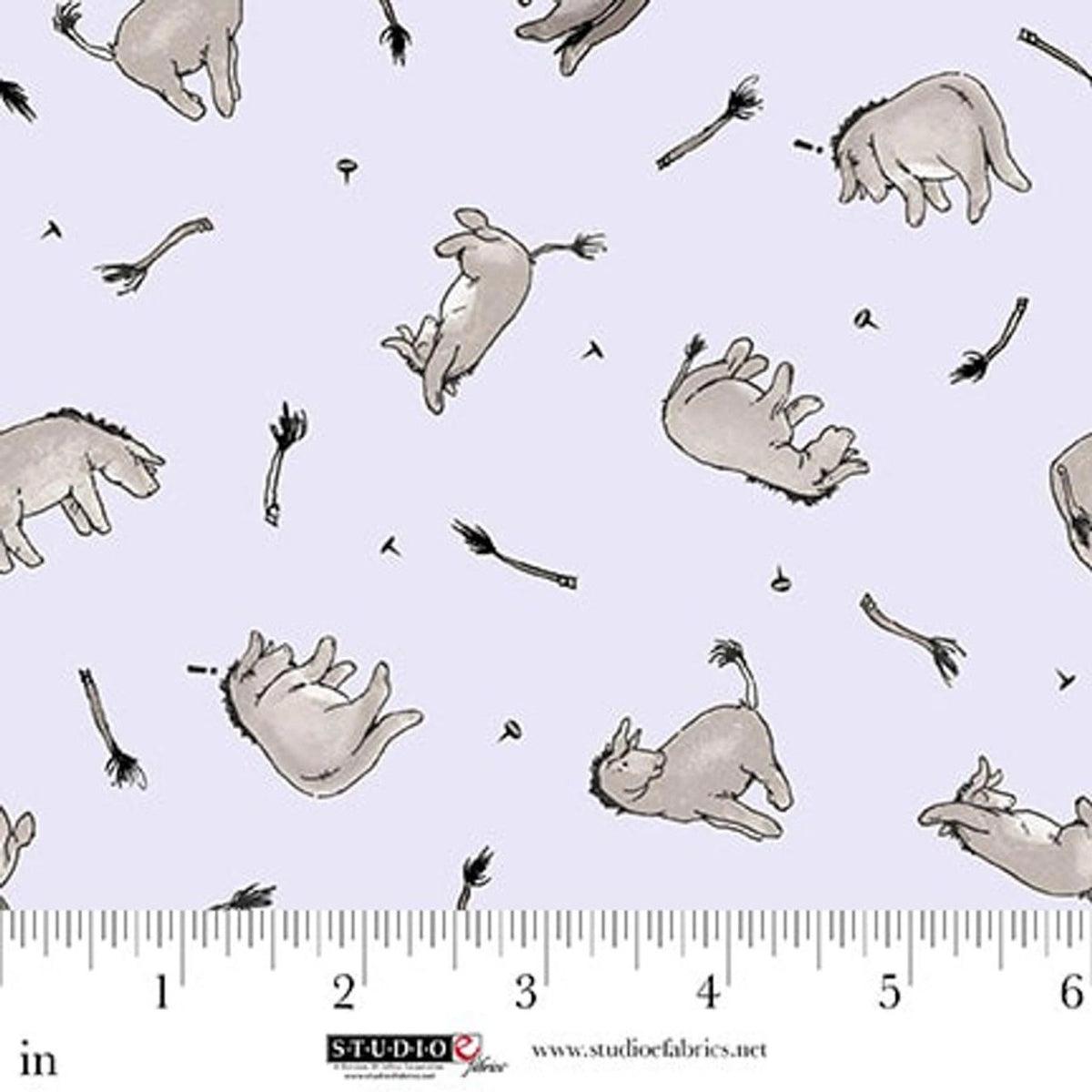 Classic Winnie Donkeys Fabric Yardage
