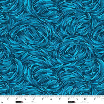 Tempest Turquoise Swirl 108" Wide 3 Yard Quilt Fabric Back Pack - image 1 - wide quilt backing fabric for longarm quilting