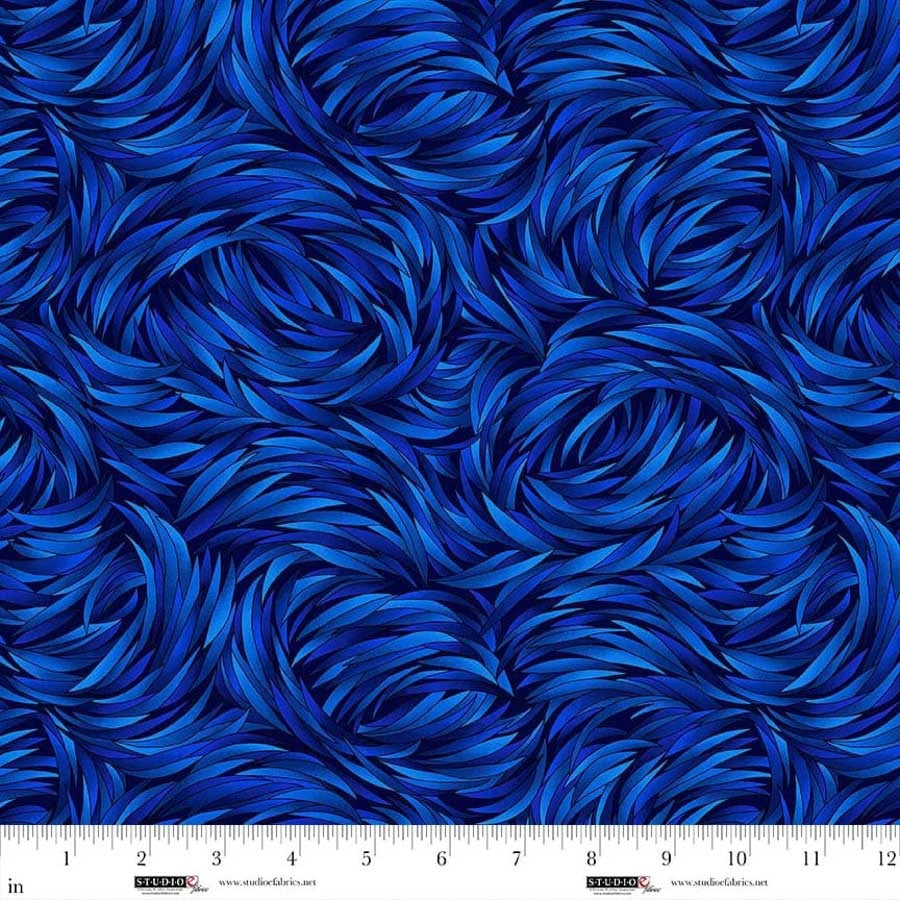 Tempest Sapphire Swirl 108" Wide 3 Yard Quilt Fabric Back Pack - image 1 - wide quilt backing fabric for longarm quilting
