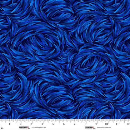 Tempest Sapphire Swirl 108" Wide 3 Yard Quilt Fabric Back Pack - image 1 - wide quilt backing fabric for longarm quilting