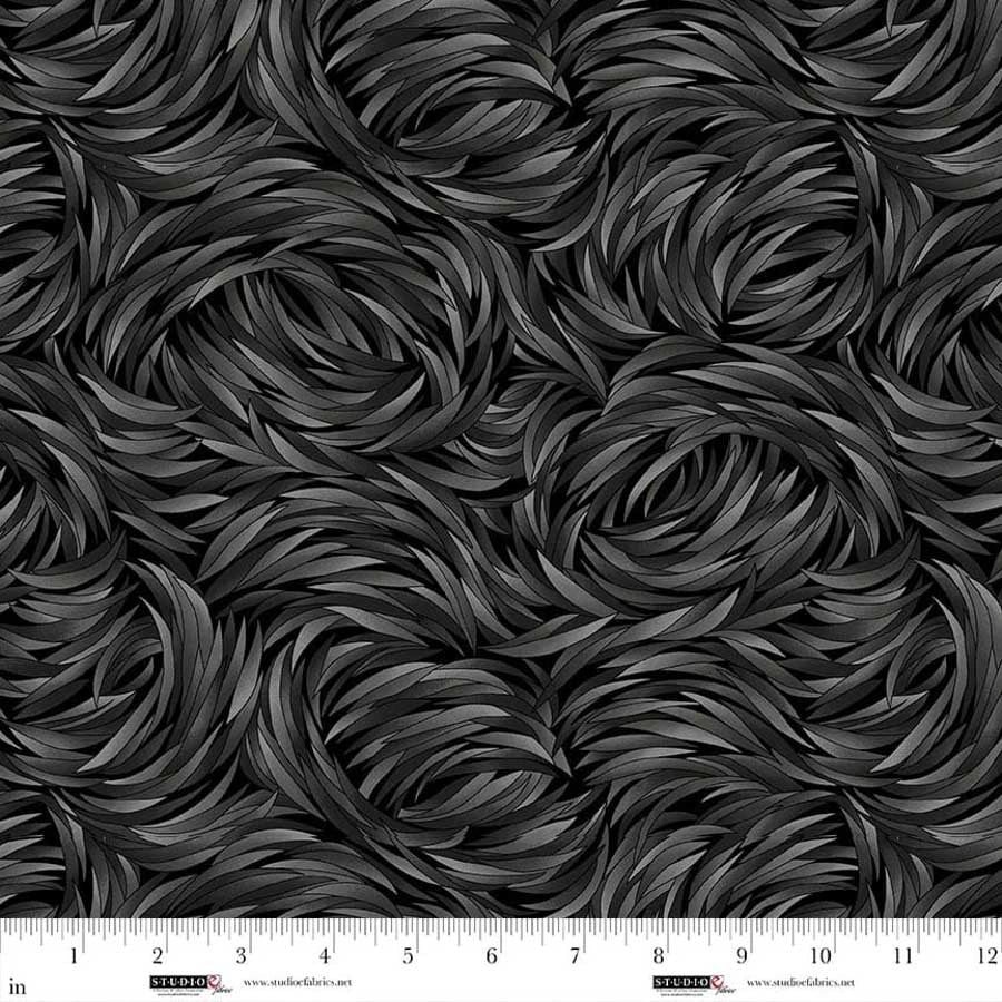 Tempest Charcoal Swirl 108" Wide 3 Yard Quilt Fabric Back Pack - image 1 - wide quilt backing fabric for longarm quilting