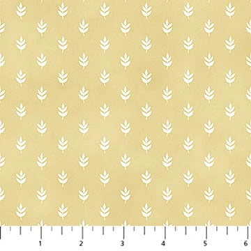 Tiny Waddles Gold Leaf Fabric Yardage - quilt fabric for sewing and quilting projects