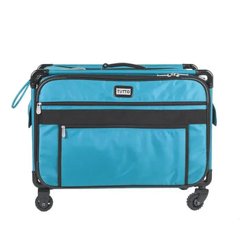 Tutto 24" Turquoise Sewing Machine Case On Wheels XL
