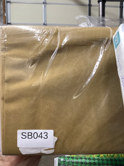 Stitched Light Brown quilting fabric short bolt 6 yards