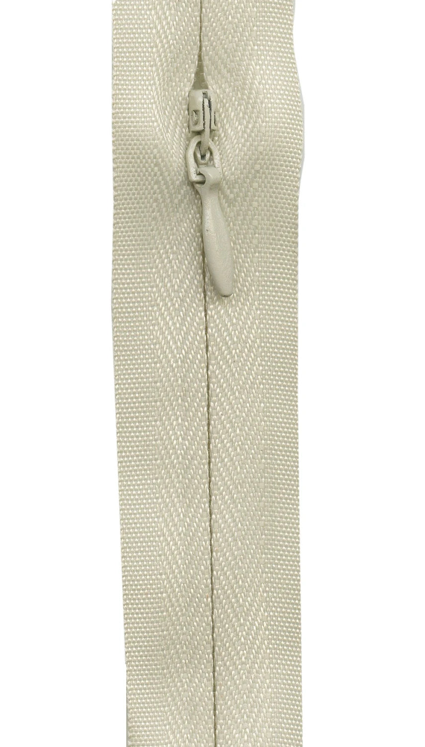 Make-A-Zipper Invisible Beige 4.5Yard 12 Zipper Pulls