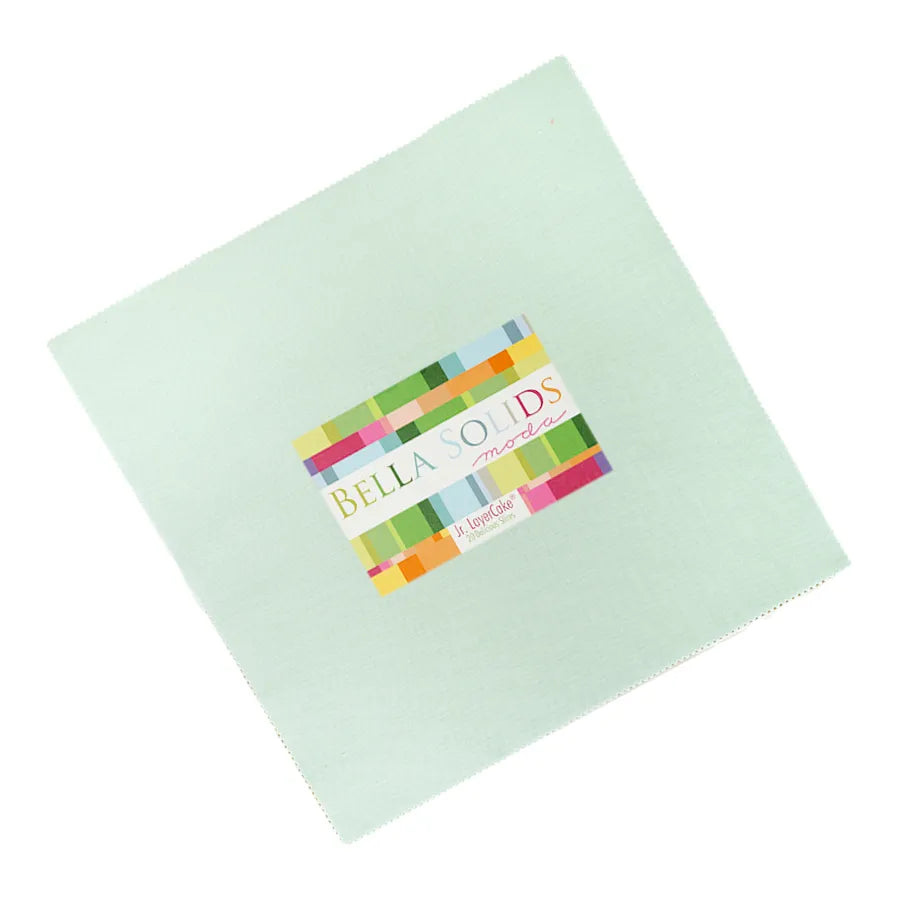 Bella Solids Home Town Sky Junior Layer Cake by United Notions - pale blue 10 inch square