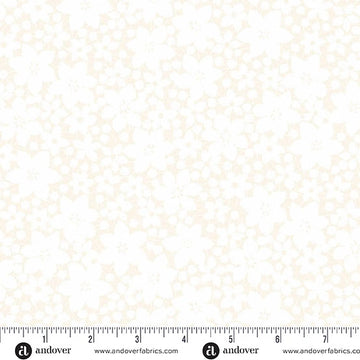 Color Me Whispered Cotton Laced Blooms Fabric Yardage - quilt fabric for sewing and quilting projects