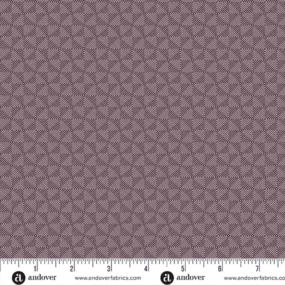 Square Dance Grape Fabric Yardage