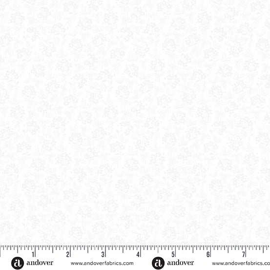Simply Light White Underfoot tonal cotton fabric yardage