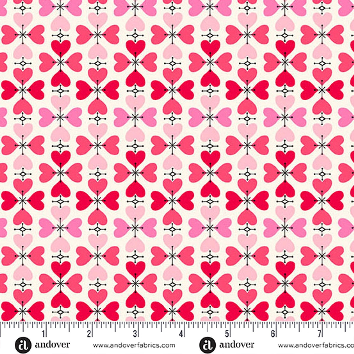 Heart and Soul White Cross My Heart Fabric Yardage