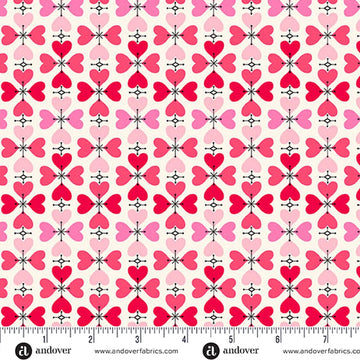 Heart and Soul White Cross My Heart Fabric Yardage