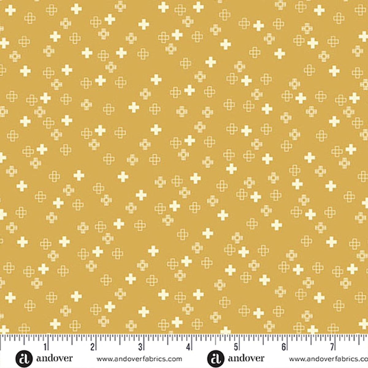 Conway Cottage Yellow Plus Point Fabric Yardage