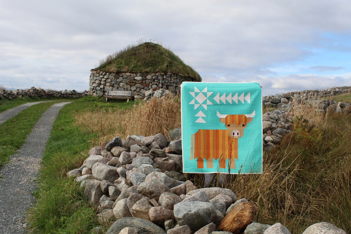 Cattle Call - A Highland Coo Quilt Pattern - image 2 - quilting pattern with step-by-step instructions
