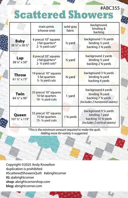Scattered Showers Quilt Pattern - image 2 - quilting pattern with step-by-step instructions