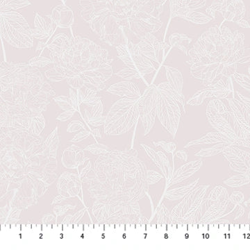 Indelible Soft Doe Peony quilting fabric yardage