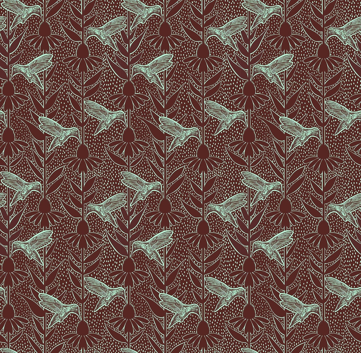 Indelible Ink Patina Humming Fabric Yardage - quilt fabric for sewing and quilting projects