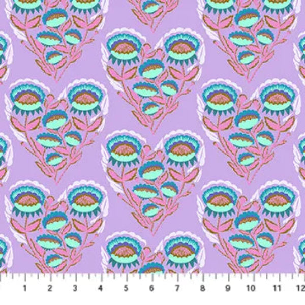 Allegory Vintage Lavender Flowers Fabric Yardage