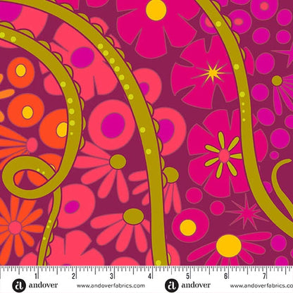 Redwood Puerto Bloom 108 inch wide 3 yard quilt fabric back pack