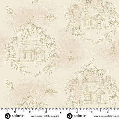 Special Delivery Wheat Cozy Cottage 108 inch wide 3 yard back pack
