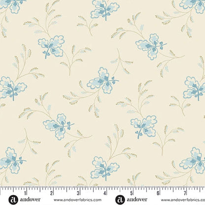 Special Delivery Tranquil Floating Leaves 108 inch wide quilt backing