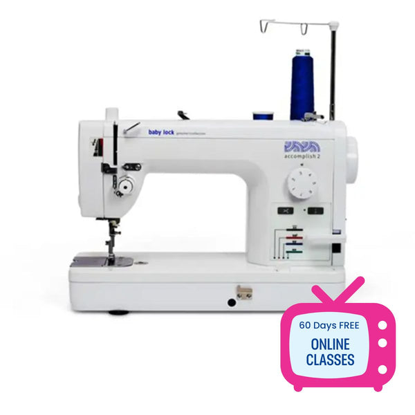 Baby Lock Accomplish 2 Sewing Machine with FREE online sewing classes - image 1 - Baby Lock sewing machine or accessory