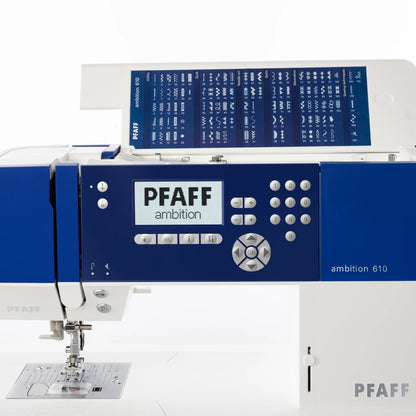 Pfaff Ambition 610 sewing machine center needle position