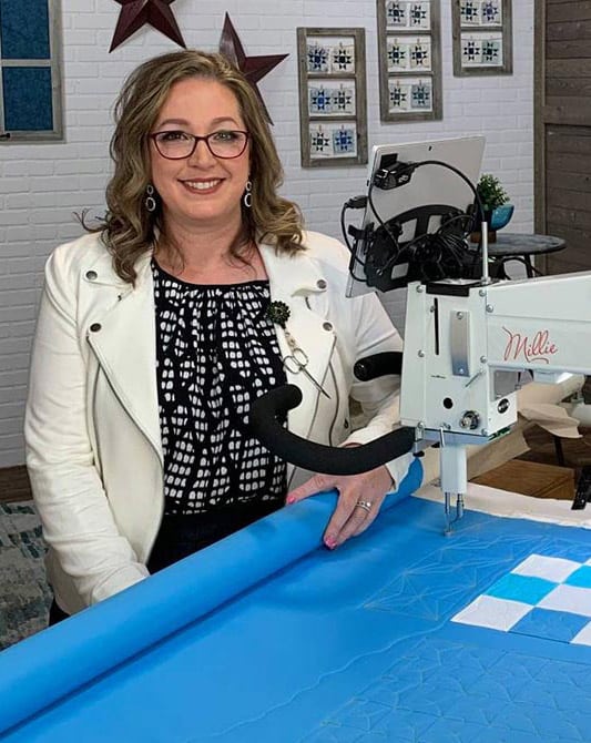 Angela Huffman, Co-Host of the Fons & Porter's Love of Quilting national PBS show.