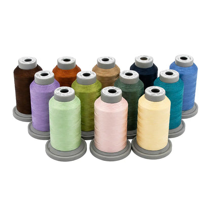 Angela Huffman Essentials Glide Thread Bundle 1000m 12 color collection