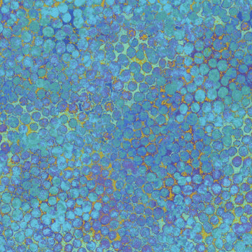 Shimmer Deep Sea Large Pebbles navy blue 108-inch wide quilt backing