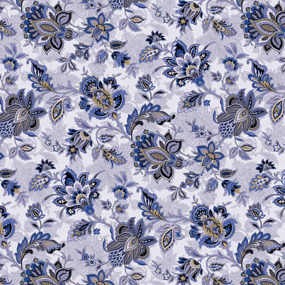 The Drawing Room Light Blue Footstool 108" Wide Quilt Backing Fabric