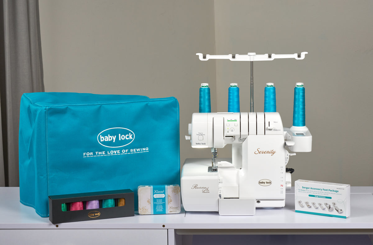 Baby Lock Serenity Serger sewing machine front view