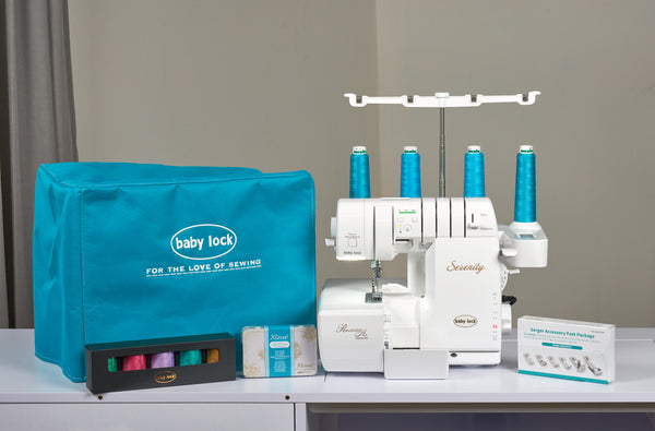 Baby Lock Serenity Serger sewing machine front view