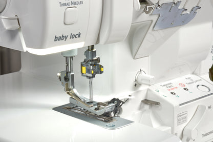 Baby Lock Serenity Serger machine stitch settings and controls
