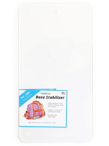Base stabilizer 7.75 by 14.75 inch for bag making